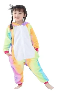 Pijama Niña Mameluco Unicornio Arcoiris Todas Las Tallas