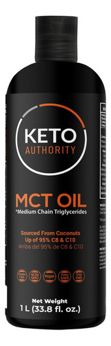 Mct Oil, Aceite 100% Natural De Litro; 100% De Coco