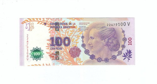 Argentina - Billete 100 Pesos - Eva Peron - Nuevo