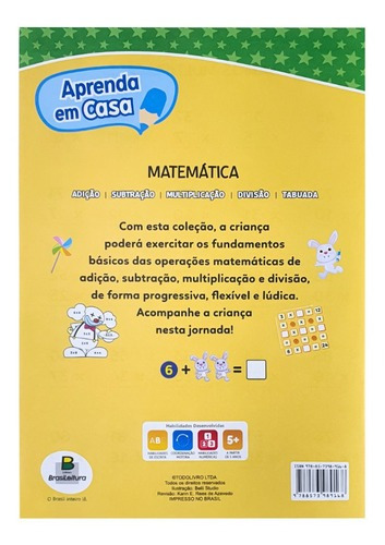 Aprenda Em Casa - Matemática - Multiplicação, De © Todolivro Ltda.. Editora Todolivro, Capa Mole Em Português
