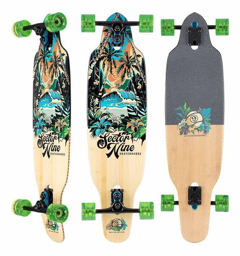 Sector 9 Longboard Aina Striker Kicktail Drop Thru 9.5 X