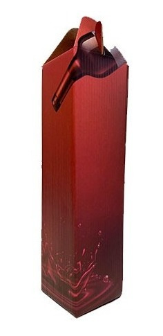 Caja De Cartón Botella De Vino/champagne Regalo X20