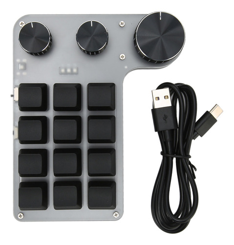 M Teclado Mecánico De 12 Teclas, Bluetooth, Conexión Usb,