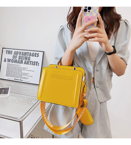 Moda Color Sólido Tote Bag Una Bolsa De Hombro