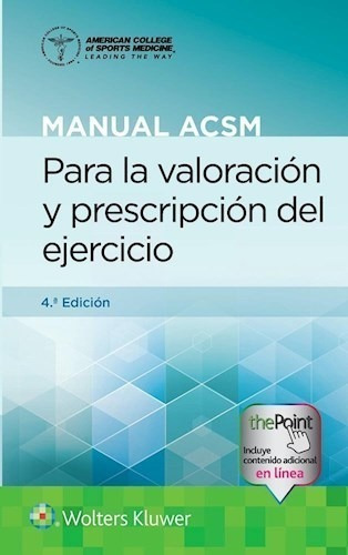 Manual Acsm Para La Valoración Y Prescripción Del Ejercicio