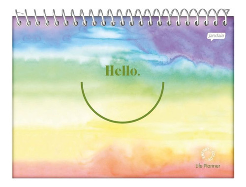 Agenda Planner Permanente Capa Dura Hello Jandaia 104 Fls