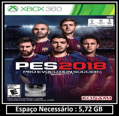 Pes 2018 - Mídia Digital - Xbox 360