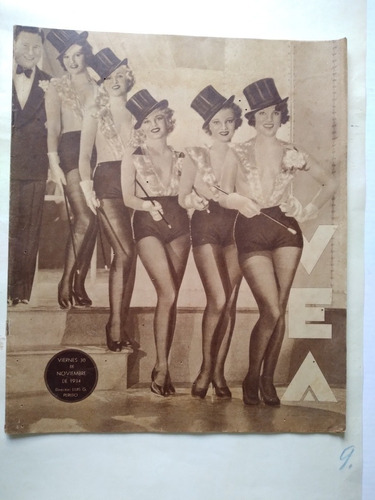 Vea #5 Noviembre 1934 Antigua Revista Para Adultos