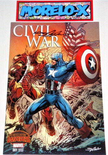 Civil War #1 ( Secret Wars)- Firmada Por Neal Adams- C O A