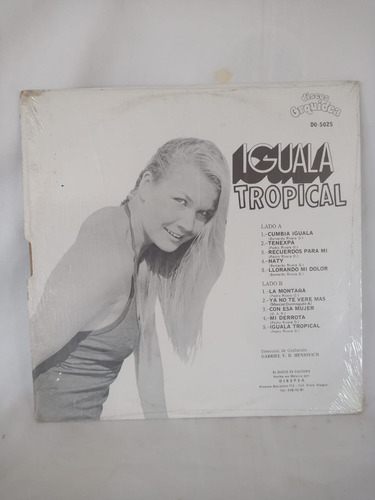 Disco Lp Iguala Tropical Cumbia Mexicano 80' (Usado)