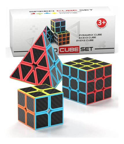 Speed Cube Set, Paquete De Cubos De Rompecabezas De Pegatina