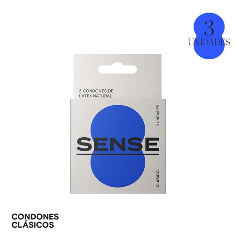 Condones Clásicos Sense 3 Unidades X 3 Packs (9 Uds)