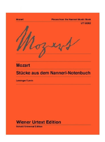 W.a. Mozart: Pieces From The Nannerl Music Book / Stucke Aus