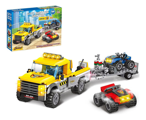 City Race Buggy Transporter Building Building, 324 Pcs 3 En