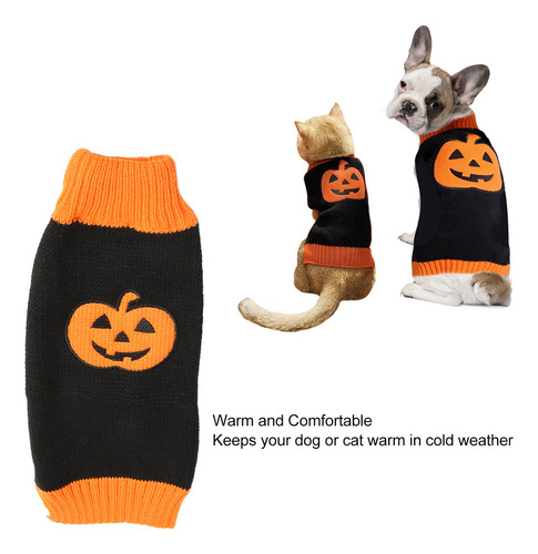 Suéter De Halloween Cálido Y Elástico Con Cuello Alto Para M