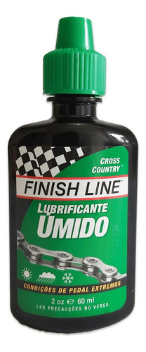 Oleo Lubrificante Corrente Finish Line Umido Wet Bike 60ml P