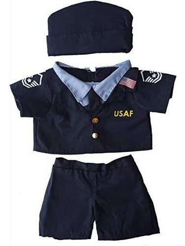 Fuerza Aérea Uniforme Traje De Oso De Peluche Ropa Fit 14  -