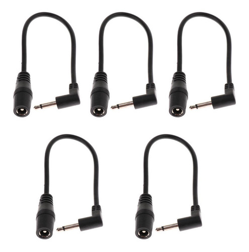 5x A Ángulo Pedal De Efectos De Guitarra Cable De Cable De