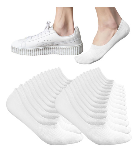 Calcetines Invisibles Para Hombre De Algodon, 12