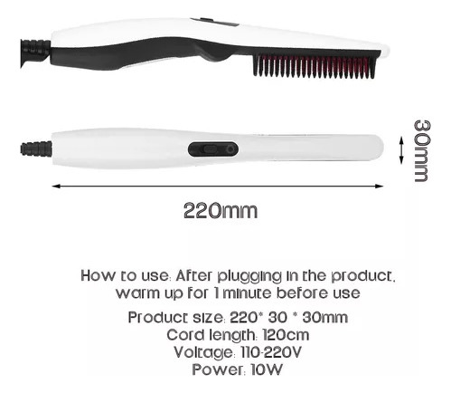 Alisador De Pelo Para Barba Para Hombre