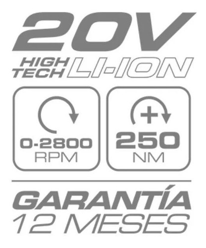 Llave De Impacto Daihatsu 20v Hi-ll20 + Bateria + Cargador