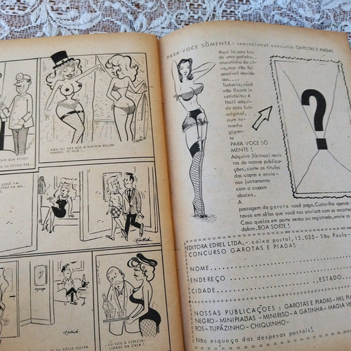 Garotas E Piadas Nº 12 Ano 1967 Editora Edrel Com 68 Páginas