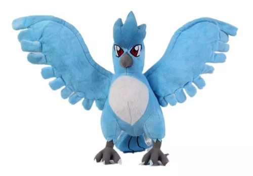 Zapdos Pelúcia Pokémon Licenciada Elétrico Lendário 27cm