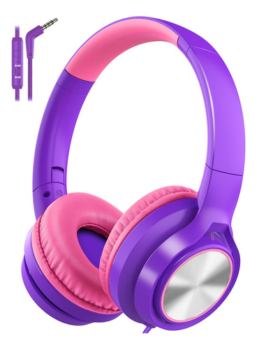 Auriculares Voopwink Kids Con Micrófono, Auriculares De Oído