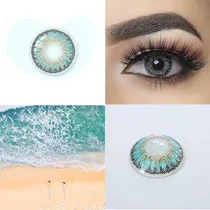 Comprar Lentes De Contacto Novmas Turquesa Incluye Accesorios