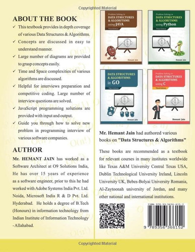 Libro: Estructuras De Datos Y Algoritmos Que Utilizan Javasc