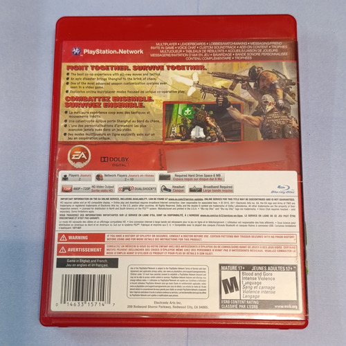 Army Of Two: The 40th Day Ps3 Español (Reacondicionado)
