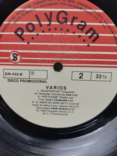 Lp Disco De Acetato De Varios Artistas Sting, Elton Jhon Etc (Usado)