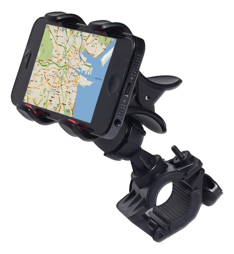 Soporte Celular Para Bicicleta / Moto Reforzado Doble Pinza