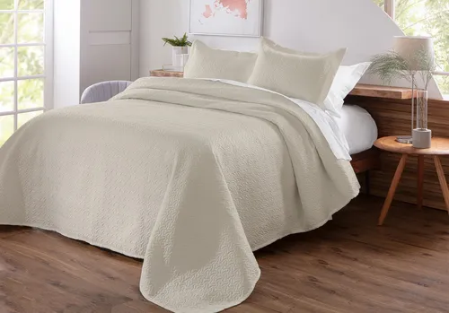 Colcha Cobre Leito Matelado Liso Casal 3 Peças