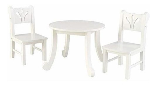 Muñeca Y Accesorio - Set De Mesa Y Silla Kidkraft Little Dol