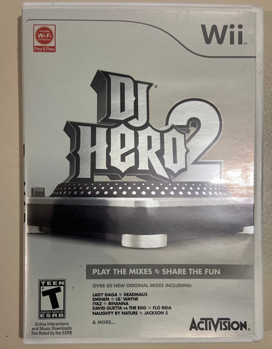 Videojuego Dj Hero 2 Wii Original Físico En Excelente Estado (Usado)