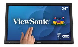 Monitor Touch Viewsonic 24 Td2423d 10point Dp/hdm/usb Pc/mac Color Negro