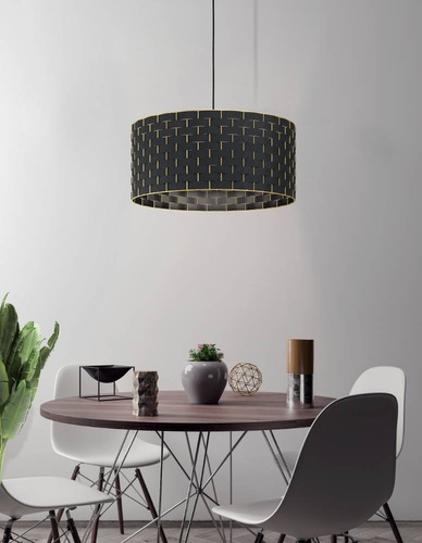 Lámpara Colgante Marasales Acero negro H1100 DM550 E27 1X40W IP20 Cod.99525