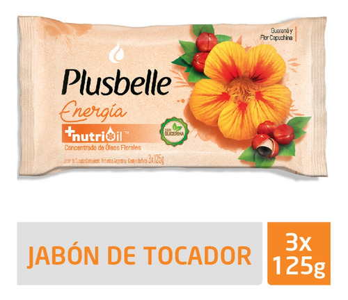 Plusbelle Jabon De Tocador Energia  3x125g