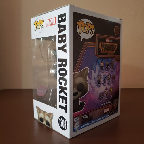 Funko Pop! Guardians Of The Galaxy Baby Rocket Flocked #1208 (Usado)