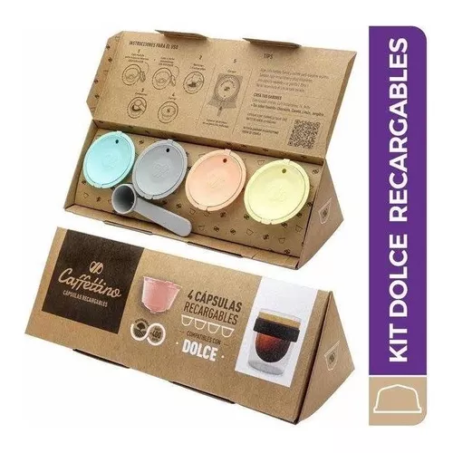 Capsulas Dolce Gusto Recargables Ecologicas X4 Caffettino