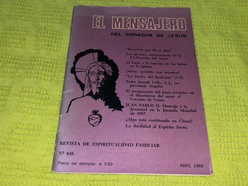 El Mensajero Del Corazón De Jesús / N°648 - Abril 1988