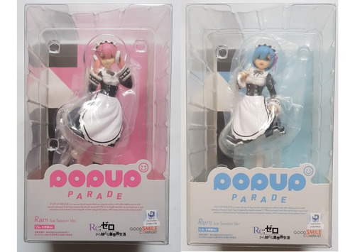 Figuras De Re:zero Ram Y Rem Ice Season Pop Up Parade Nuevas