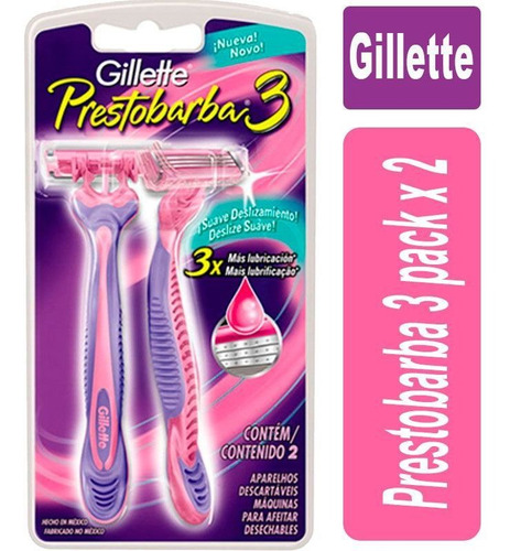 Gillette Prestobarba 3 Pack X 2 Dama