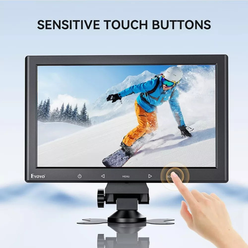 Monitor Lcd Para Pc De 10in Monitores Gamer Hdmi Vga Av Con