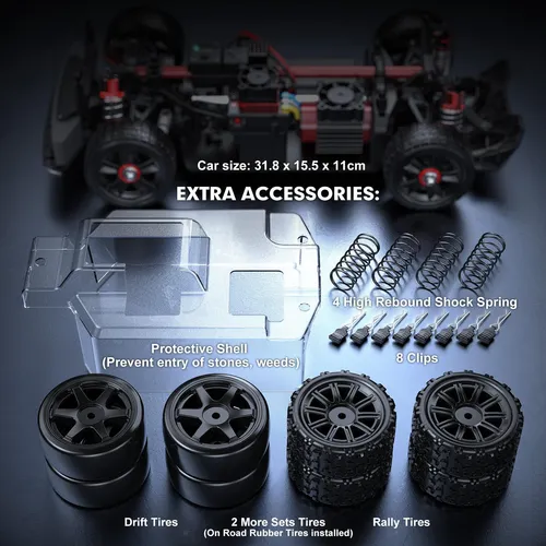 Rc Drift Car Hyper Go 14301 1/14 Rtr Sin Escobillas Con Giro