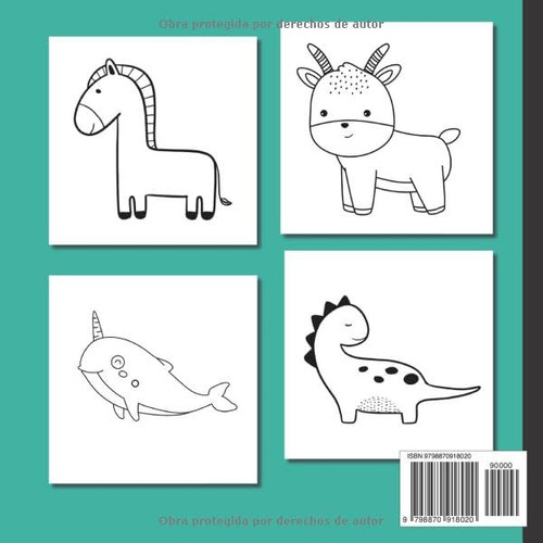 Libro De Garabatos A Partir De 1 Anos: Dibujos De Animales T