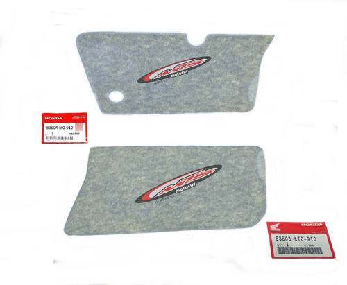 Juego Calco Cacha Lateral Original Honda Xr 200 94 Moto Sur