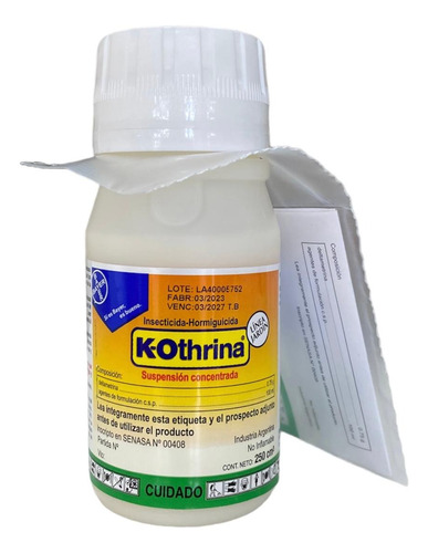 K-othrina Insecticida Mosquitos Cucarachas Hormigas 250cc