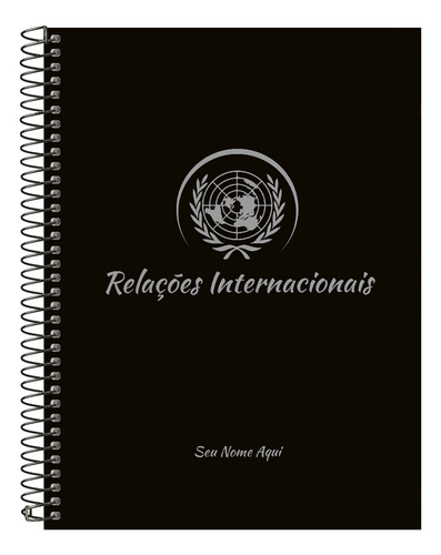 Caderno Universitário Personalizado Profissões Prata 15 Mat Cor Relações Inter